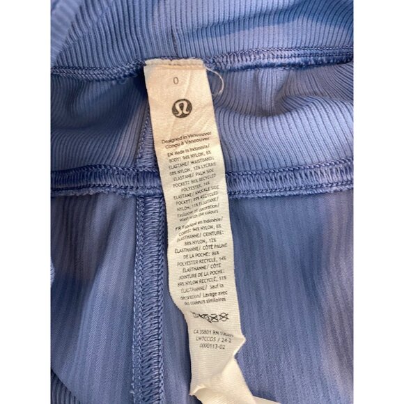 Lululemon Dance Studio High-Rise Short 3.5" Oasis Blue Women's Size 0 - Picture 6 of 7